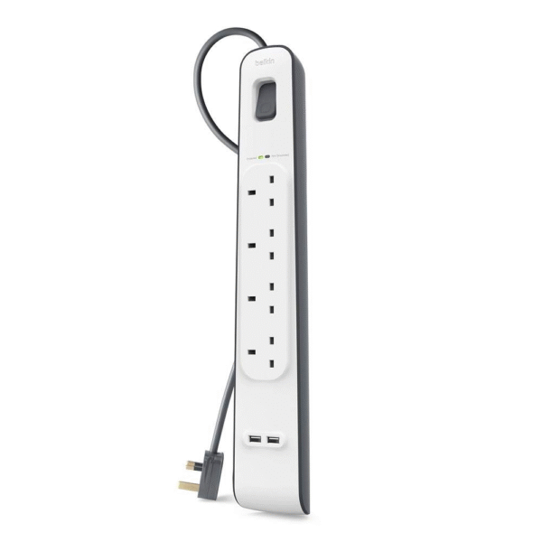 Belkin Surge Extension 4 Socket 2USB PORT (2M)