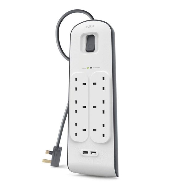 Belkin Surge Extension 6 Socket 2USB PORT (2M)
