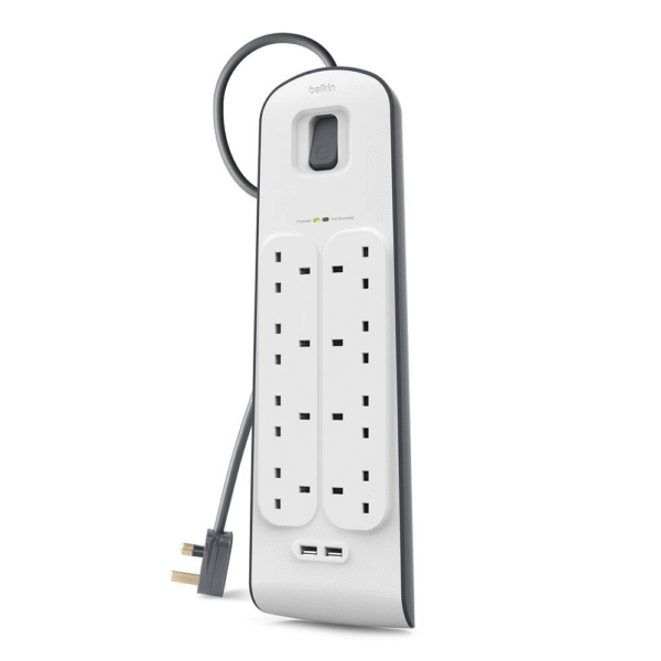 Belkin Surge Extension 8 Port 2USB PORT (2M)