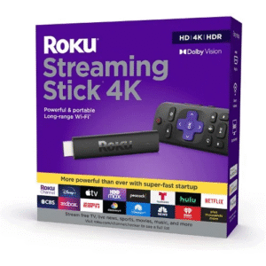 Roku Streaming Stick 4K | HDR/Dolby Vision | with Roku Voice Remote and TV Controls
