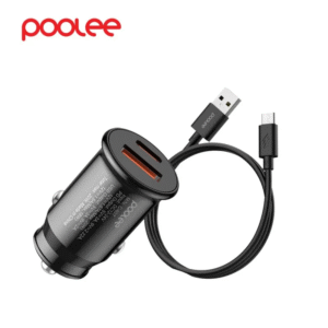Poolee C607 PD 30W Car Charger + USB Data Cable 30W