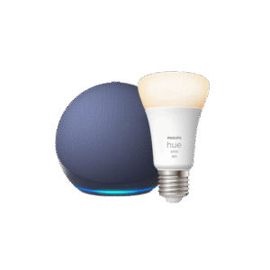 Echo Dot 4th Gen With Philips Hue B22/B27 Smart Bulb