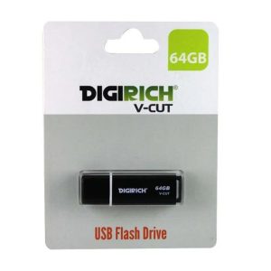 Digirich V-Cut Flash Drive 64Gb Black