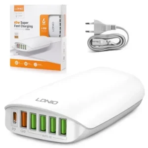 LDNIO A6573c 6 Ports Desktop Charger – 65w