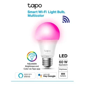 TP-Link L510E Tapo Dimmable Smart Light Bulb – Pink