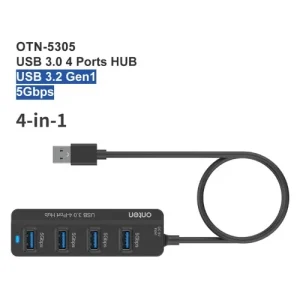 Onten Otn-5305 1m Usb to 4 Ports Hub 5gb/s