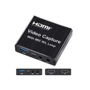 Usb To Hdmi Capture Card With Mic White Pack