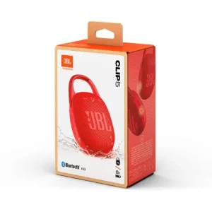 JBL Clip 5 Portable Bluetooth Speaker – Red