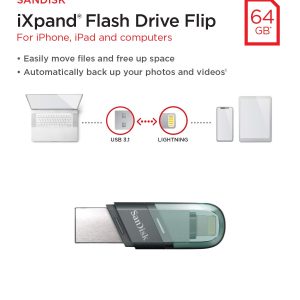 Sandisk Ixpand Flash Drive Flip 64gb
