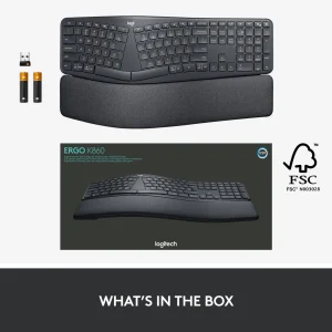 Logitech ERGO K860 Wireless Keyboard?Black