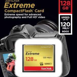 SanDisk Extreme CompactFlash Card 128Gb?120mb/s