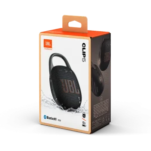 JBL Clip 5 Portable Bluetooth Speaker – Black