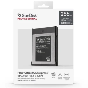 SanDisk Professional PRO-CINEMA CFexpress VPG400 Type B Card?256GB?1700mb/s