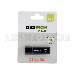 Digirich V-Cut Flash Drive 8gb?Black
