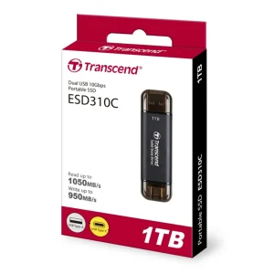 Transcend Dual Portable SSD 1TB  Flash Drive ESD310C 1050mb/s