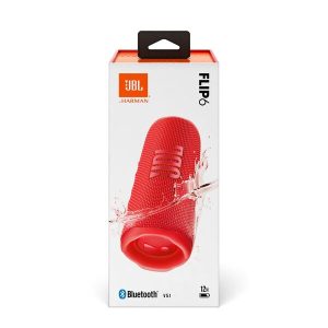 JBL Flip 6 – Portable Waterproof Bluetooth Speaker – Red