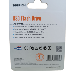 Digirich Sleek Flash Drive 128Gb?Black