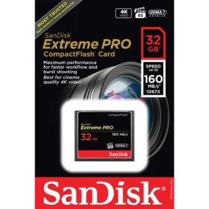Sandisk Extreme Pro CompactFlash Card 32gb 160mb/s