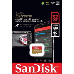 SanDisk Extreme microSD Card 32gb?100mb/s