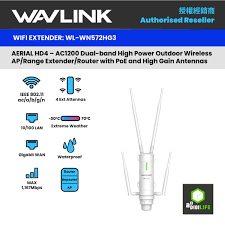 Wavlink AC1200 Dual Band High Power Outdoor Router Extender WING 12M