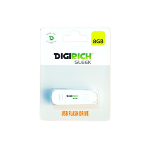 Digirich Sleek Flash Drive 8Gb White