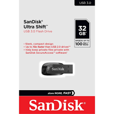 SanDisk Ultra Shift  3.1 Usb Flash Drive 32gb