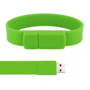 Silicon Wristband Flash 4Gb Green